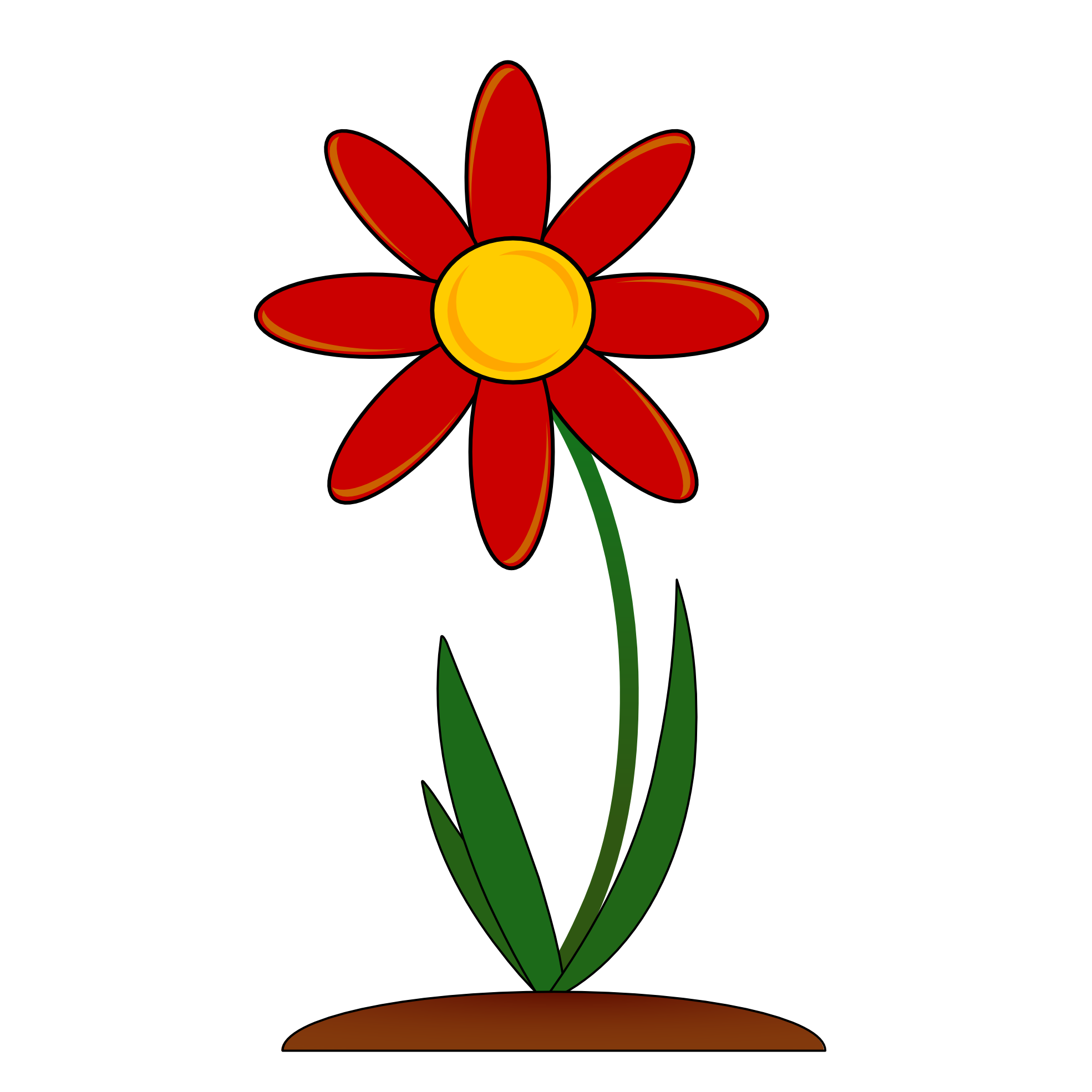 Red Flower Clipart Png