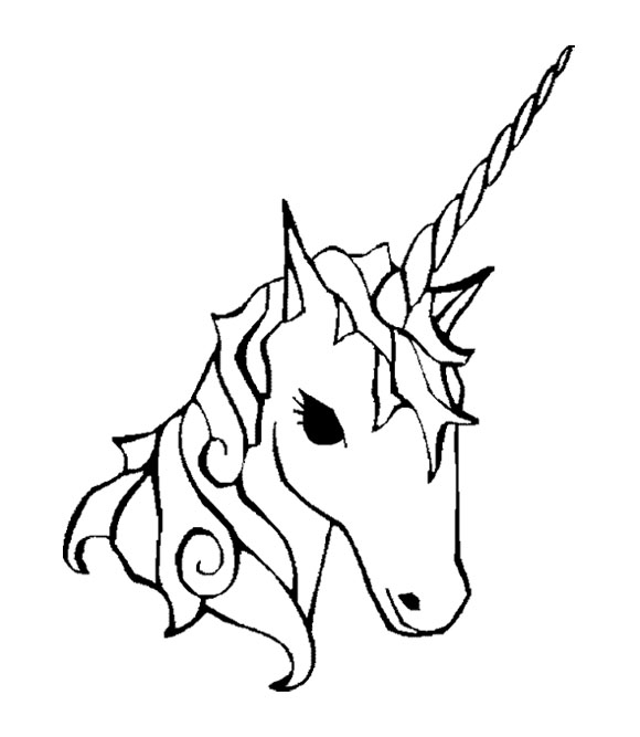 unicorn coloring pages getcoloringpages Unicorn Head Coloring ...