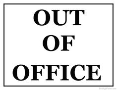 out of the office clipart