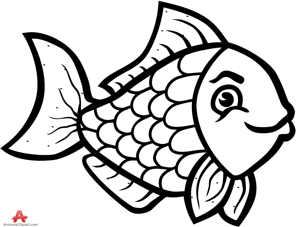 Fish Clipart Black And White - Tumundografico