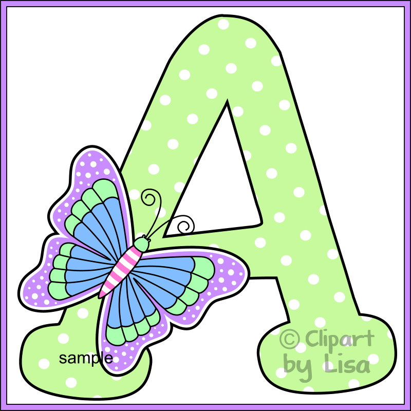 Alphabet letter clipart images