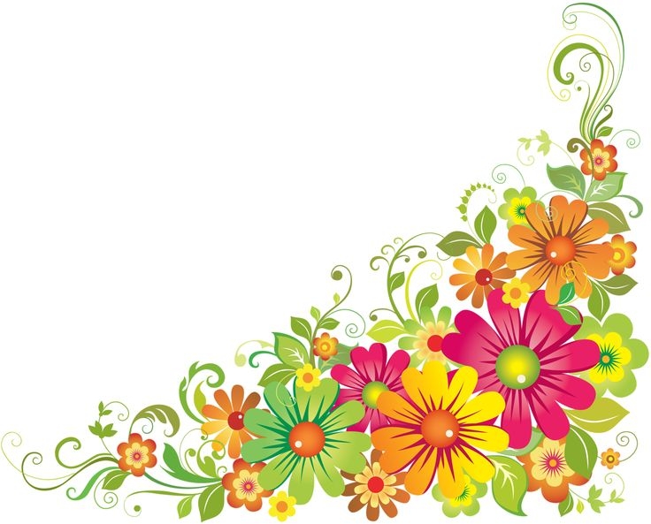 Flower Corner Border Clipart Free