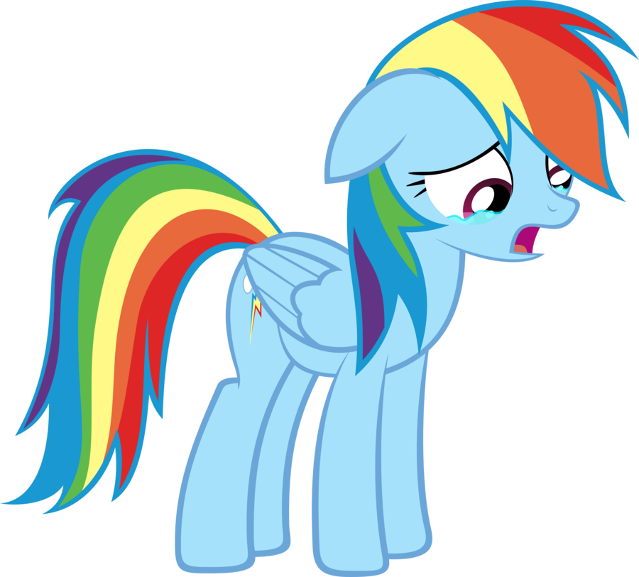 Rainbowdash Cry - ClipArt Best