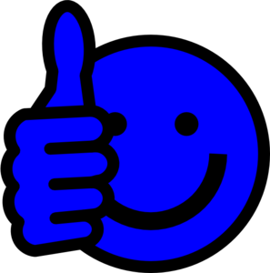 Blue Smiley Face Clipart