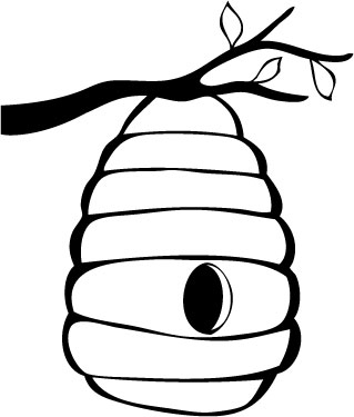 Image of beehive clipart template clip art - Clipartix