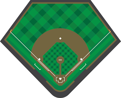 Baseball Diamond Clip Art, Vector Images & Illustrations