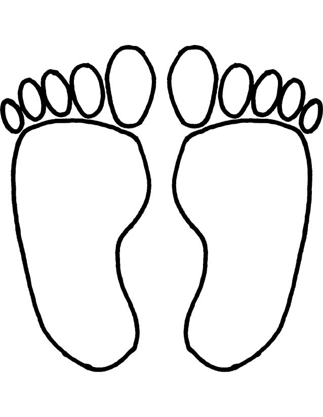 Printable Foot Pattern ClipArt Best