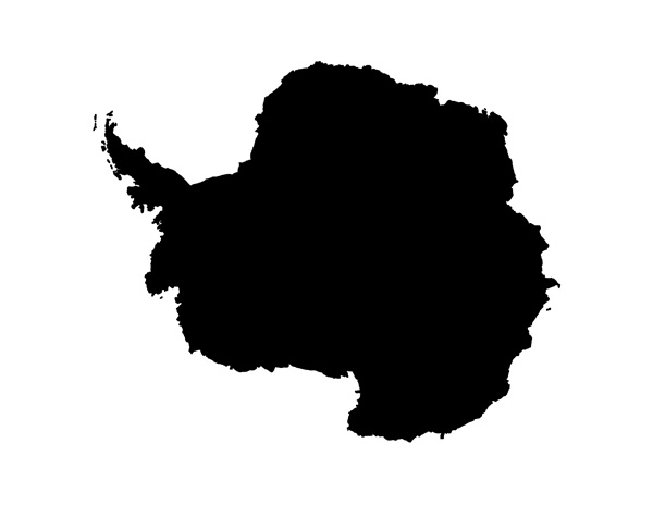 Blank Antarctica Map