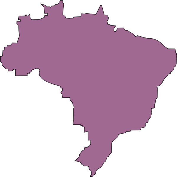 Brazil Map - vector Clip Art