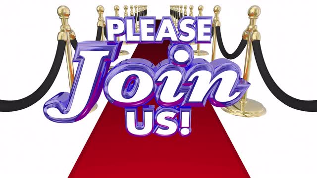 Please Join Us Red Carpet Invitation Words Animation Motion ...