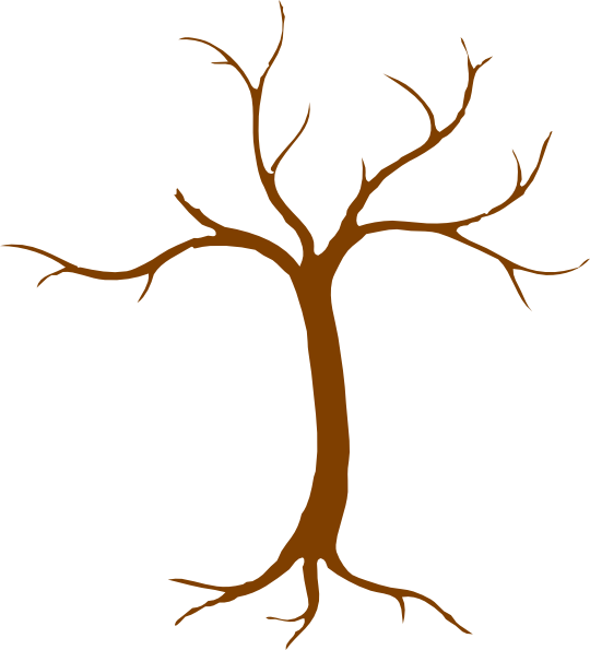 Bare tree trunk background clipart png