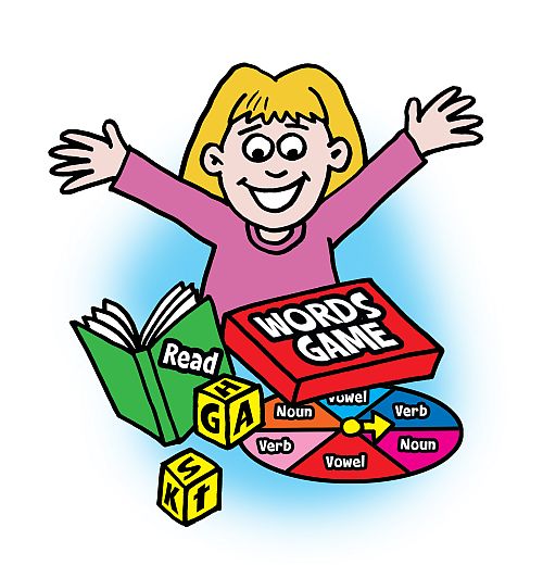 Reading games clipart