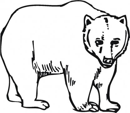 Bear Outline Printable - ClipArt Best