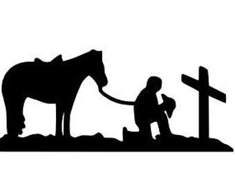 Picture Of Cowboy And Cross | Free Download Clip Art | Free Clip ...