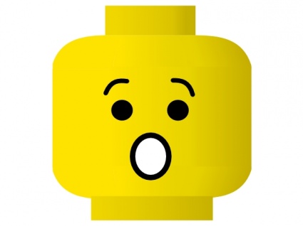 Lego Smiley Shocked clip art vector, free vector graphics