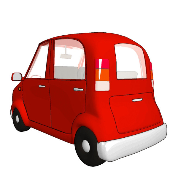 3ds max cartoon cars