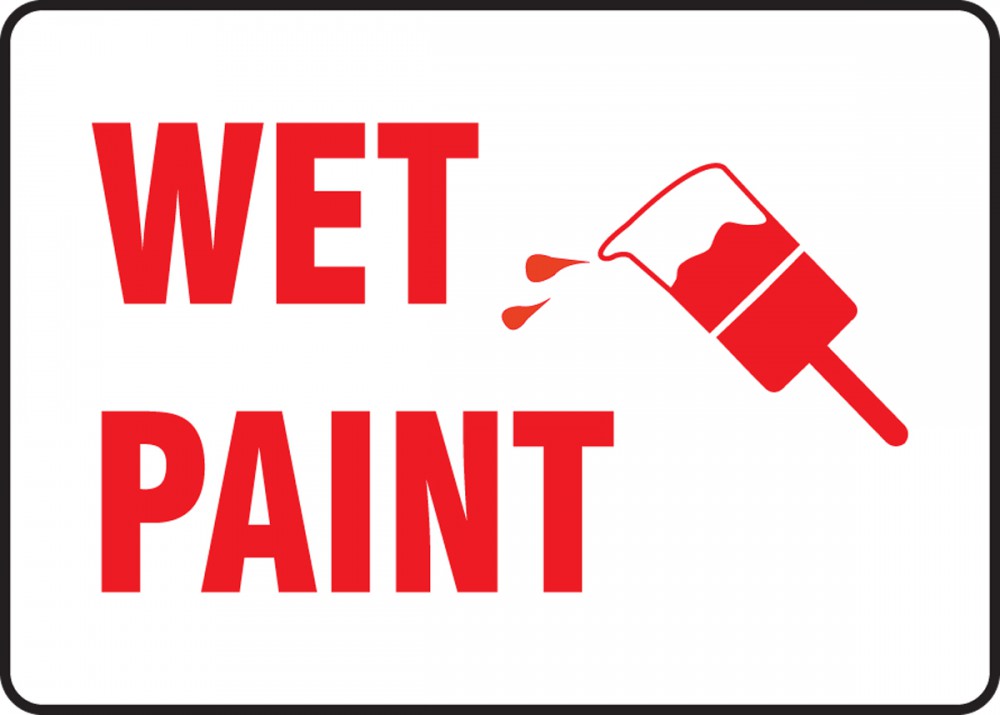 Wet Paint SignPadâ?¢ Safety Sign MTMP556