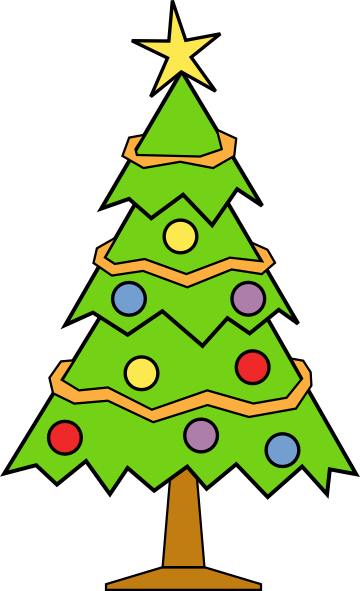 Small christmas tree clip art