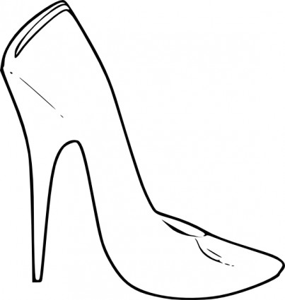 Best Photos of Tall High Heel Coloring Pages - High Heel Shoe Clip ...