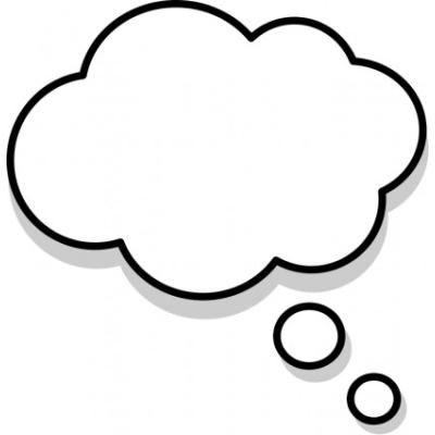 Thinking cloud clip art