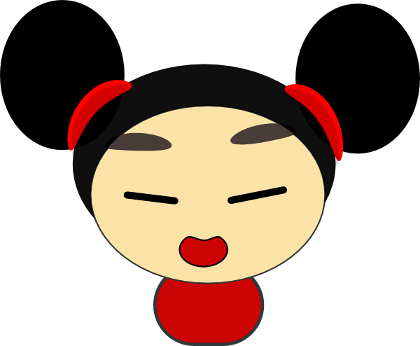 Asian Girl Clip Art - vector clip art online, royalty ...