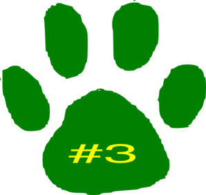 Green Paw Print Clip Art Vector Clip Art Online Royalty Free ...