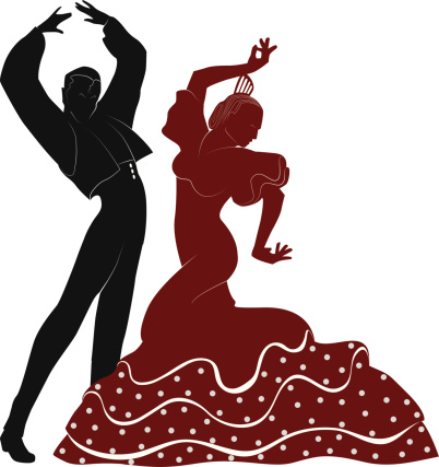 Flamenco Dancing Clip Art, Vector Images & Illustrations