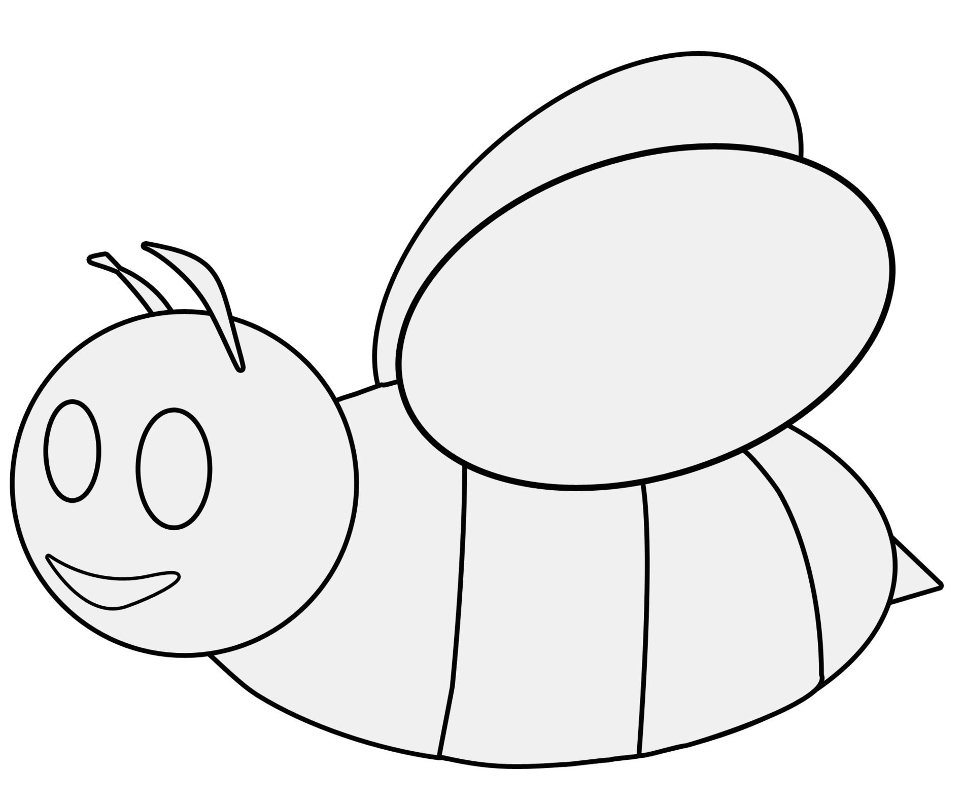 Coloring To Print Animals Insects Bee Number 31205 Clipart - Free ...