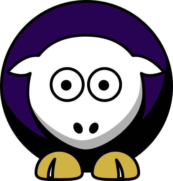 Sheep 4 Toned Baltimore Ravens Colors Clip Art ...