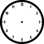 Clock without hands clipart