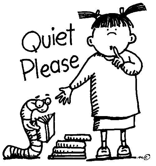 Quiet testing clipart