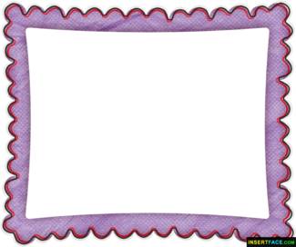 Violet Cloth Border Photo Frame. Insert Photos