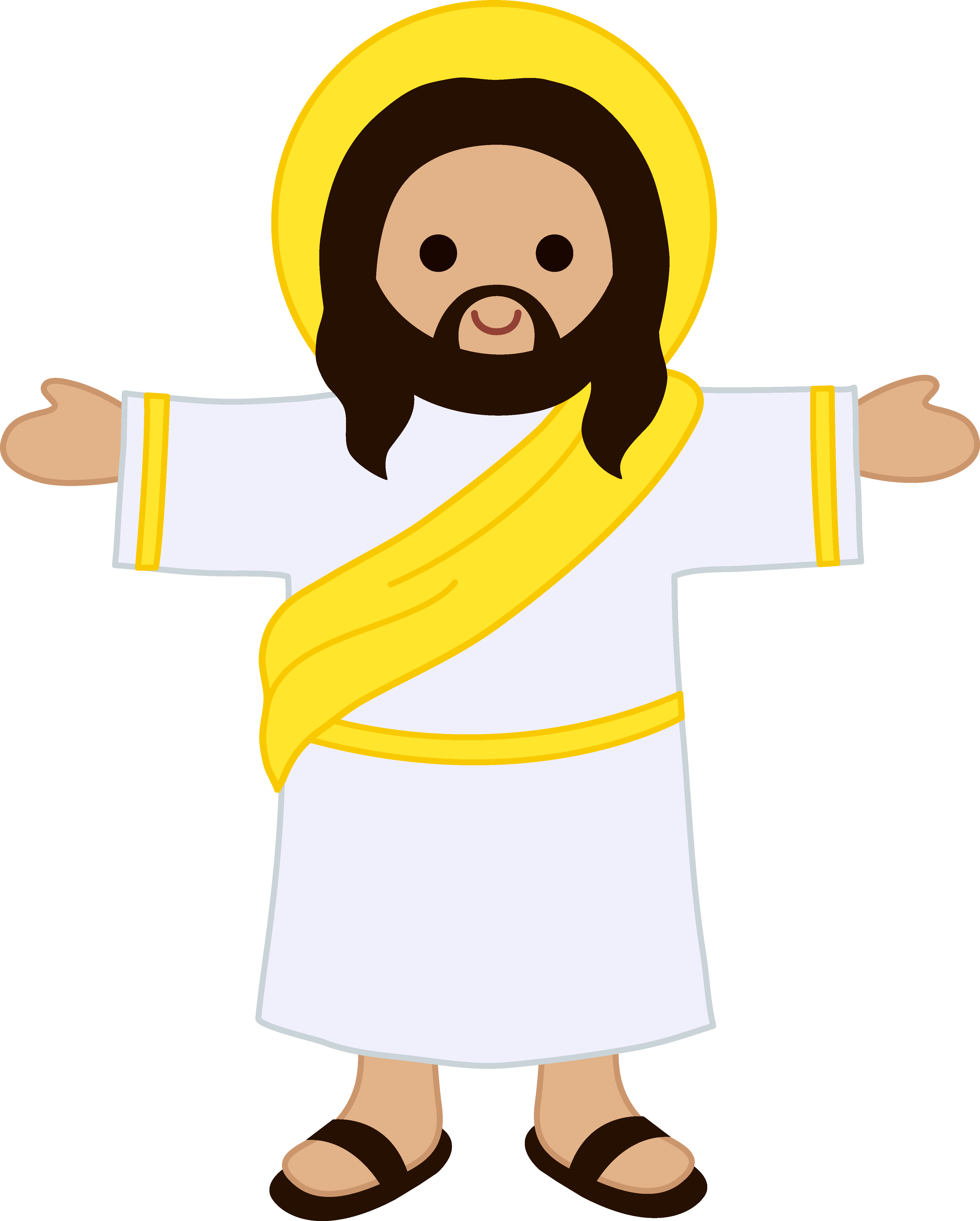 Jesus face clipart no background