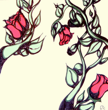 Rose Vine Drawings Clipart - Free to use Clip Art Resource