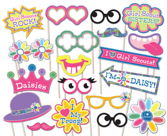 Daisy Girl Scout Photo Booth Props Printable by BellaNoche1
