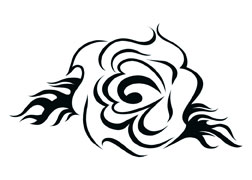 Sweet Tribal Rose | TattooForAWeek Temporary Tattoos Largest ...