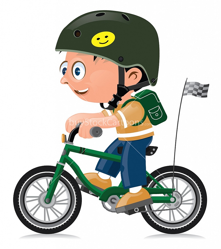 boy on bike clipart - photo #48