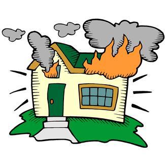 House On Fire Clipart - Tumundografico