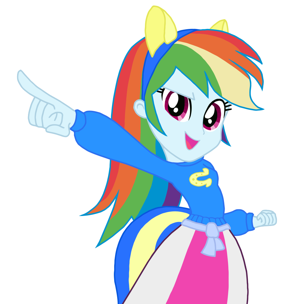 Dashie with shake - Equestria Girl