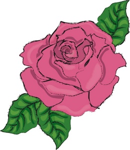 Rose Clipart Image - Pink Rose