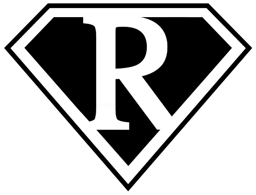 Superman Symbol In Black And White - ClipArt Best