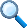 Magnifier Icon. Artistic Toolbar Icons