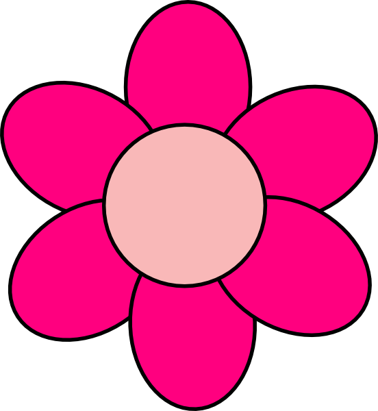 Pink Flower Clip Art - vector clip art online ...