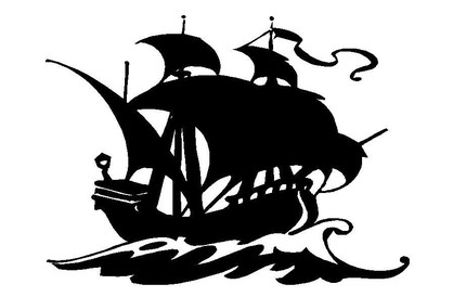 Pirate Ship Wall or Window Decal Sticker, boating decals, Boating ...