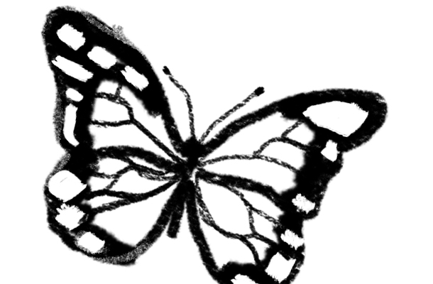 Butterfly Drawings Black And White - ClipArt Best