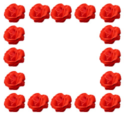 red roses border clip art