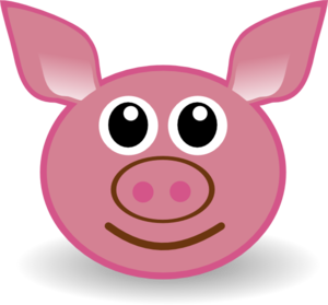 Pig Face clip art - vector clip art online, royalty free & public ...