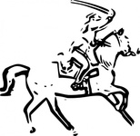 warrior_horse_sword_clip_art_ ...