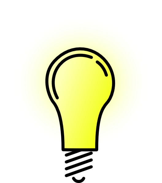 Lightbulb-brightlit clip art Free Vector