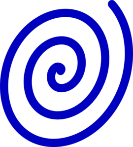 Blue Spiral clip art - vector clip art online, royalty free ...